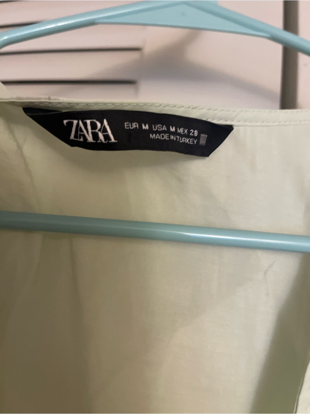 Zara Pale Green Tie-Front Ruffle Hem Camisole - Picture 2 of 2